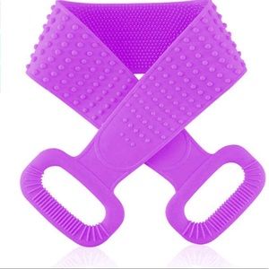 Silicone Back Scrubber,Exfoliating Lengthen Silicone Bath Body (30 inch, Purple)
